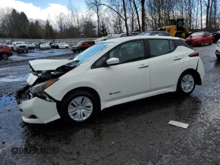 2018 Nissan LEAF S with VIN 1N4AZ1CP4JC311722, listed as a Copart auction lot 49008215 with 61,754 mi miles and Salvage Title. Bid and sale history available at DreamBid. Image 1.