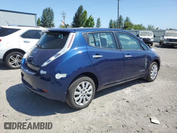2016 Nissan LEAF S with VIN 1N4BZ0CP2GC313993, listed as a Copart auction lot 61928853 with 41,956 mi miles. Bid and sale history available at carsss.com. Image 3.