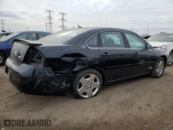 2006 Chevrolet Impala SS with VIN 2G1WD58C769113395, listed as a Copart auction lot 44768115 with 26,020 mi miles and Salvage Title. Bid and sale history available at DreamBid. Image 3.