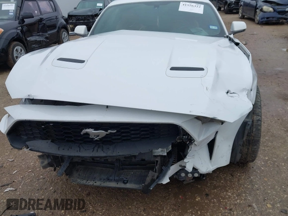 2019 Ford Mustang EcoBoost with VIN 1FA6P8TH6K5201919, listed as a IAAI auction lot 41556322 with 100,568 mi miles and . Bid and sale history available at carsss.com. Image 6.