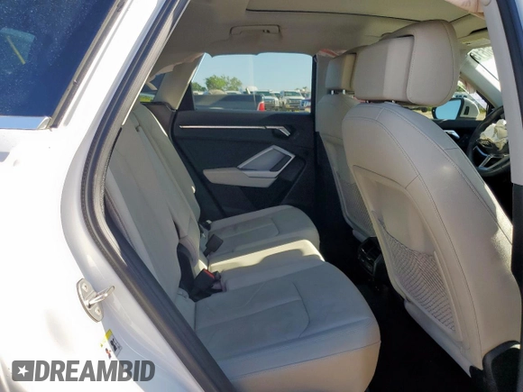 2023 Audi Q3 S line Premium with VIN WA1DECF35P1054849, listed as a Copart auction lot 58766615 with 43,588 mi miles and Salvage title. Bid and sale history available at DreamBid. Image 11.