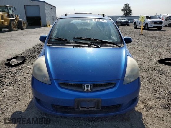 2007 Honda Fit with VIN JHMGD37407S044719, listed as a Copart auction lot 59192715 with 275,955 mi miles and Clean title. Bid and sale history available at DreamBid. Image 5.
