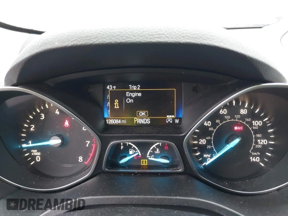 2017 Ford Escape SE with VIN 1FMCU9GD9HUB45195, listed as a IAAI auction lot 41916930 with 126,084 mi miles. Bid and sale history available at carsss.com. Image 7.