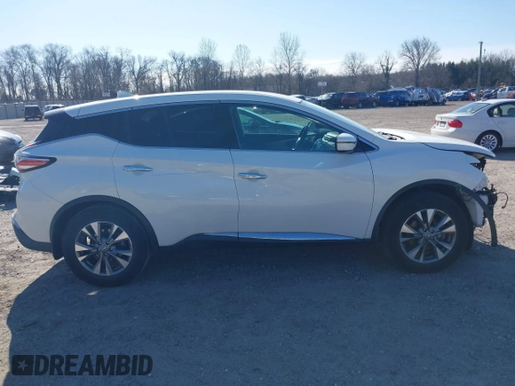 2017 Nissan Murano S with VIN 5N1AZ2MH5HN180348, listed as a IAAI auction lot 41720686 with 82,759 mi miles and . Bid and sale history available at DreamBid. Image 14.