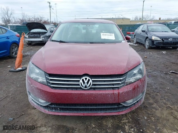 2015 Volkswagen Passat 1.8T Limited Edition with VIN 1VWAS7A36FC119496, listed as a IAAI auction lot 41633687 with 67,430 mi miles. Bid and sale history available at carsss.com. Image 12.