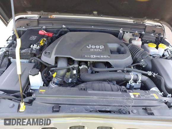 2022 Jeep Wrangler Unlimited Sahara with VIN 1C4HJXEM7NW206585, listed as a IAAI auction lot 42102516 with 10,769 mi miles and . Bid and sale history available at DreamBid. Image 10.