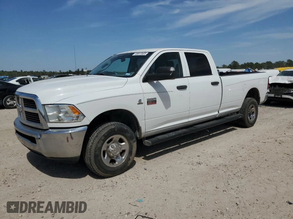 2012 Ram 2500 ST with VIN 3C6UD5HL8CG348489, listed as a Copart auction lot 49813405 with 211,925 mi miles and Salvage Title. Bid and sale history available at carsss.com. Image 1.