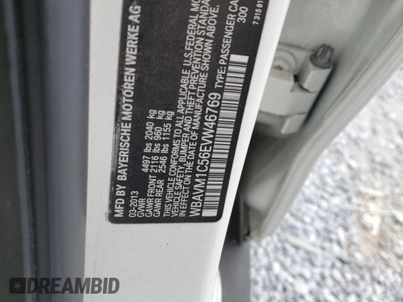 2014 BMW X1 sDrive28i z VIN WBAVM1C56EVW46769, wystawiony jako Copart lot #55341965 z przebiegiem 82 805 mil mil oraz Szkoda całkowita • Salvage title. Historia ofert i sprzedaży dostępna na DreamBid. Obrazek 13.