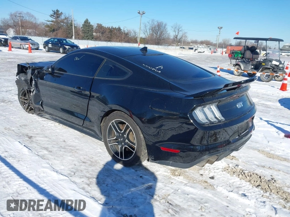 2021 Ford Mustang GT with VIN 1FA6P8CF3M5125450, listed as a IAAI auction lot 41632279 with 66,839 mi miles. Bid and sale history available at carsss.com. Image 3.