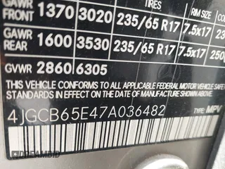 2007 Mercedes-Benz R 3.5L с VIN 4JGCB65E47A036482, выставлен на аукционе IAAI как лот 42333854 с пробегом 218 050 миль миль и . История ставок и продаж доступна на DreamBid. Изображение 9.