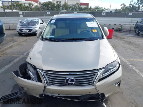 2013 Lexus RX 450h with VIN JTJZB1BAXD2411605, listed as a IAAI auction lot 41528654 with Not Provided miles. Bid and sale history available at carsss.com. Image 11.