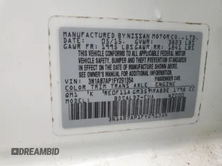 2015 Nissan Sentra SL with VIN 3N1AB7AP1FY291354, listed as a Copart auction lot 50562245 with 129,098 mi miles and Clean Title. Bid and sale history available at DreamBid. Image 12.