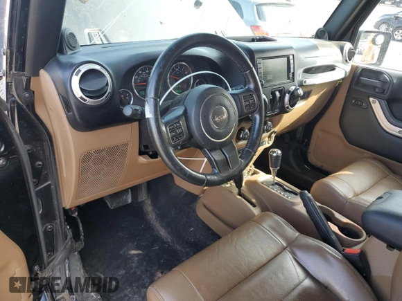 2011 Jeep Wrangler Sahara with VIN 1J4AA5D15BL552185, listed as a Copart auction lot 63065185 with 159,850 mi miles and Salvage title. Bid and sale history available at DreamBid. Image 8.
