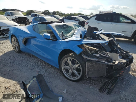 2021 Chevrolet Corvette 2LT with VIN 1G1YB2D48M5122614, listed as a Copart auction lot 44392325 with Not provided miles and Salvage title. Bid and sale history available at DreamBid. Image 4.