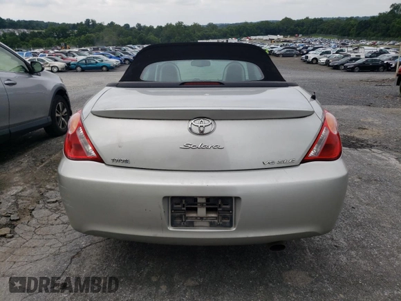 2006 Toyota Solara SE with VIN 4T1FA38P16U082702, listed as a Copart auction lot 64837465 with 287,064 mi miles and Salvage title. Bid and sale history available at DreamBid. Image 6.