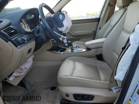 2014 BMW X3 xDrive28i with VIN 5UXWX9C51E0D19627, listed as a Copart auction lot 54874695 with Not Provided miles and Salvage Title. Bid and sale history available at DreamBid. Image 7.