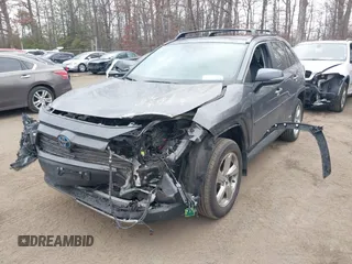 2020 Toyota RAV4 Hybrid Limited with VIN 4T3DWRFV9LU008881, listed as a IAAI auction lot 41672085 with 39,557 mi miles. Bid and sale history available at carsss.com. Image 2.