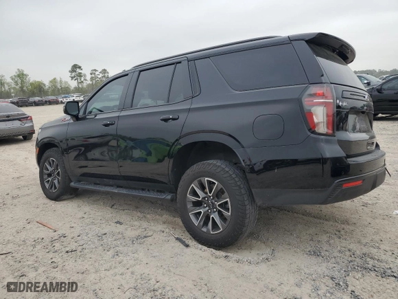 2023 Chevrolet Tahoe Z71 with VIN 1GNSKPKD6PR177774, listed as a Copart auction lot 50601105 with 62,674 mi miles and Salvage Title. Bid and sale history available at carsss.com. Image 2.