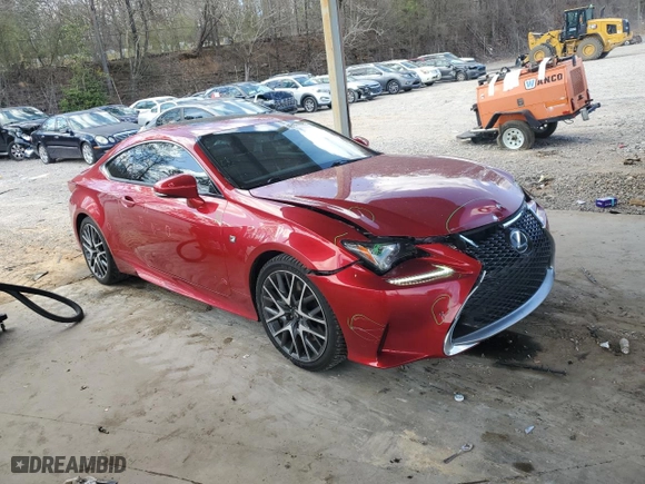 2017 Lexus RC with VIN JTHHA5BC4H5006885, listed as a Copart auction lot 49121085 with 114,238 mi miles and Salvage Title. Bid and sale history available at carsss.com. Image 4.