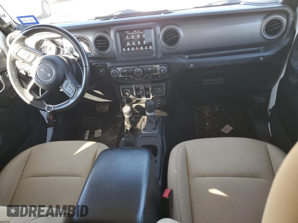 2022 Jeep Wrangler Unlimited High Tide with VIN 1C4HJXDG2NW102145, listed as a Copart auction lot 41407225 with 43,921 mi miles and Salvage Title. Bid and sale history available at DreamBid. Image 8.
