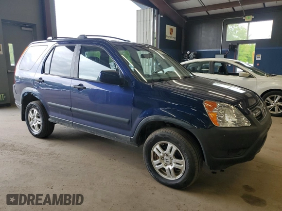 2002 Honda CR-V EX with VIN JHLRD78812C060968, listed as a Copart auction lot 57203365 with 170,202 mi miles and Salvage title. Bid and sale history available at DreamBid. Image 4.
