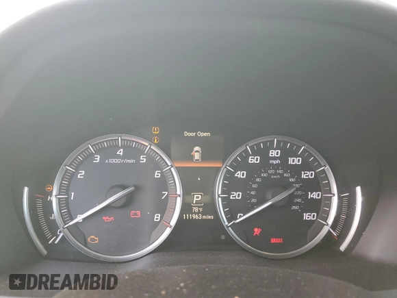 2016 Acura MDX with VIN 5FRYD3H2XGB013721, listed as a Copart auction lot 74907824 with 111,963 mi miles and Clean Title. Bid and sale history available at carsss.com. Image 9.