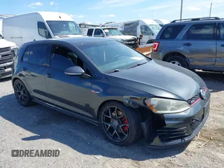 2015 Volkswagen GTI SE with VIN 3VW4T7AU5FM009184, listed as a IAAI auction lot 41833783 with 147,085 mi miles and . Bid and sale history available at DreamBid. Image 6.