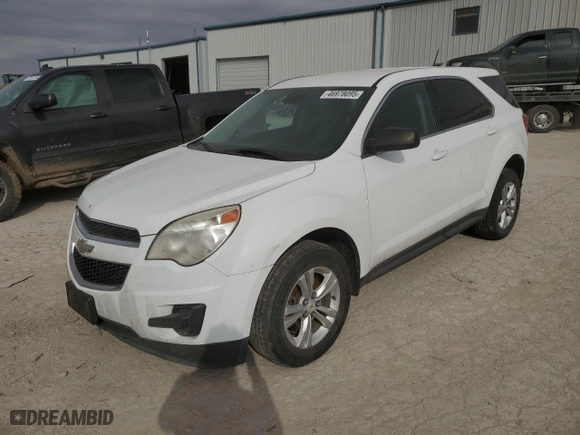 2013 Chevrolet Equinox LS with VIN 2GNFLCEK5D6198012, listed as a Copart auction lot 46978095 with 92,492 mi miles and Salvage Title. Bid and sale history available at carsss.com. Image 1.