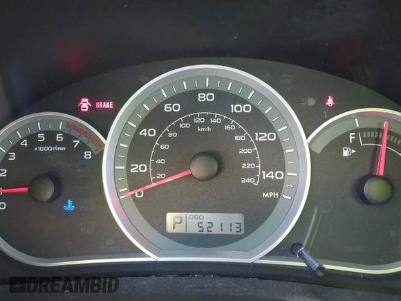 2010 Subaru Impreza Outback Special Sports with VIN JF1GH6D6XAH819857, listed as a IAAI auction lot 42507270 with 52,113 mi miles and . Bid and sale history available at DreamBid. Image 7.