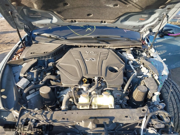 2022 Infiniti Q60 Red Sport 400 with VIN JN1FV7LL0NM680575, listed as a IAAI auction lot 41436276 with 26,862 mi miles and . Bid and sale history available at DreamBid. Image 10.