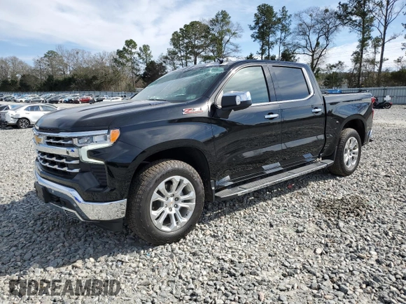2024 Chevrolet Silverado 1500 LTZ with VIN 1GCUDGE85RZ228064, listed as a Copart auction lot 46575495 with 15,848 mi miles and Salvage Title. Bid and sale history available at DreamBid. Image 1.