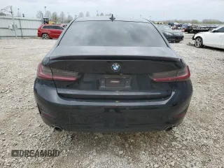 2020 BMW 3 Series 330i xDrive with VIN 3MW5R7J01L8B21498, listed as a Copart auction lot 49526285 with 76,575 mi miles and Salvage Title. Bid and sale history available at carsss.com. Image 6.