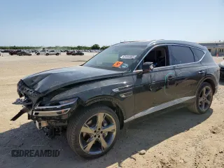 2023 Genesis GV80 z VIN KMUHCESCXPU127305, wystawiony jako Copart lot #52455365 z przebiegiem 17 829 mil mil oraz Szkoda całkowita • Salvage title. Historia ofert i sprzedaży dostępna na DreamBid. Obrazek 1.