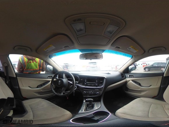 2015 Kia Optima LX with VIN KNAGM4A76F5619975, listed as a IAAI auction lot 41620385 with 174,454 mi miles. Bid and sale history available at carsss.com. Image 18.