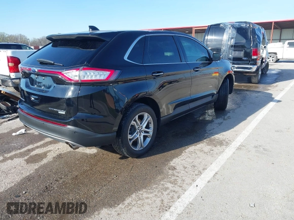 2016 Ford Edge Titanium with VIN 2FMPK3K91GBC66265, listed as a IAAI auction lot 41858592 with 63,621 mi miles. Bid and sale history available at carsss.com. Image 4.