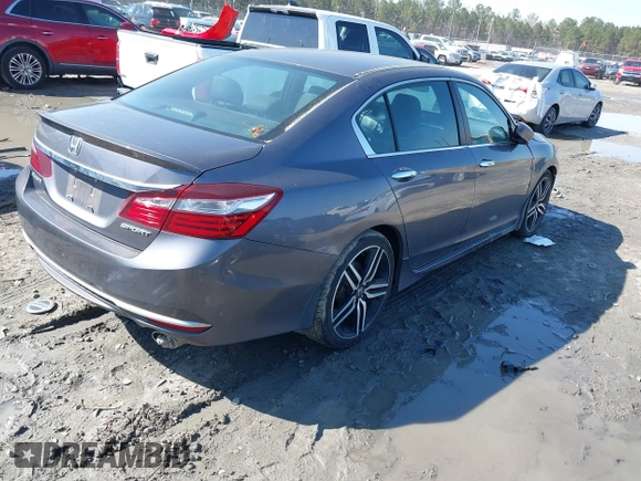 2017 Honda Accord Sport with VIN 1HGCR2F55HA281513, listed as a IAAI auction lot 41774805 with 121,410 mi miles. Bid and sale history available at carsss.com. Image 4.
