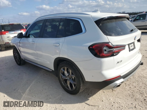 2024 BMW X3 xDrive30i with VIN 5UX53DP08R9T75944, listed as a Copart auction lot 44019865 with 11,777 mi miles and Salvage Title. Bid and sale history available at carsss.com. Image 2.