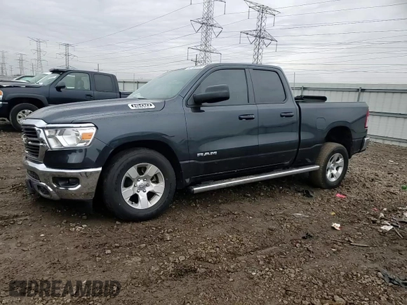 2021 Ram 1500 Big Horn with VIN 1C6SRFBT4MN622318, listed as a Copart auction lot 86769444 with 12,648 mi miles and Salvage Title. Bid and sale history available at carsss.com. Image 10.