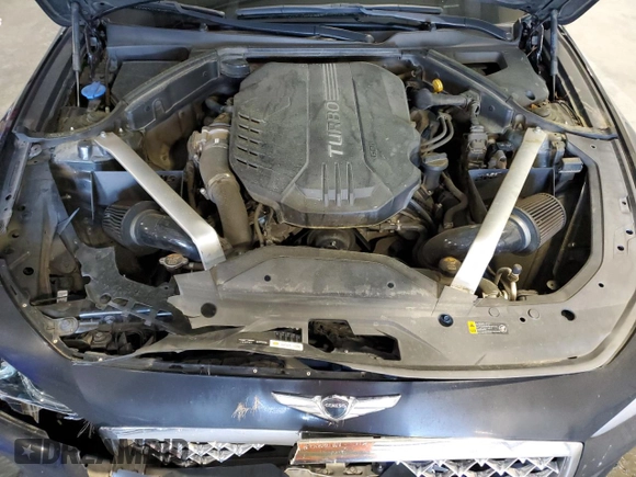 2019 Genesis G70 Advanced with VIN KMTG54LE3KU037703, listed as a Copart auction lot 50238845 with 100,022 mi miles and Salvage title. Bid and sale history available at DreamBid. Image 11.