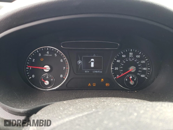 2016 Kia Sorento LX with VIN 5XYPG4A31GG074106, listed as a Copart auction lot 52039495 with 124,645 mi miles and Salvage Title. Bid and sale history available at DreamBid. Image 9.