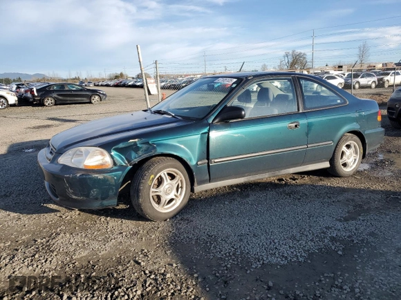1998 Honda Civic DX with VIN 1HGEJ6221WL116188, listed as a Copart auction lot 47105105 with 50,017 mi miles and Salvage Title. Bid and sale history available at DreamBid. Image 1.