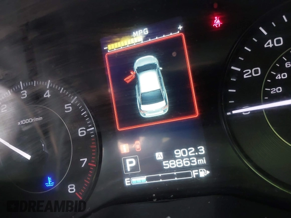 2019 Subaru Impreza with VIN 4S3GKAB60K3608733, listed as a IAAI auction lot 42361729 with 58,863 mi miles and . Bid and sale history available at DreamBid. Image 15.