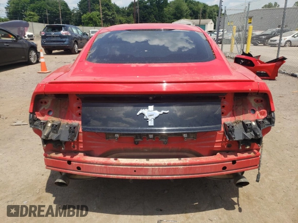 2016 Ford Mustang V6 with VIN 1FA6P8AMXG5331774, listed as a Copart auction lot 58461074 with 60,640 mi miles and Salvage title. Bid and sale history available at DreamBid. Image 6.