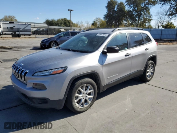 2016 Jeep Cherokee Sport с VIN 1C4PJLAS7GW233894, выставлен на аукционе Copart как лот 78961694 с пробегом 125 590 миль миль и Списание • Salvage title. История ставок и продаж доступна на DreamBid. Изображение 1.