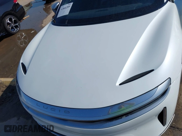 2022 Lucid Air Grand Touring with VIN 50EA1GBA5NA001268, listed as a IAAI auction lot 41866289 with 7,498 mi miles. Bid and sale history available at carsss.com. Image 10.