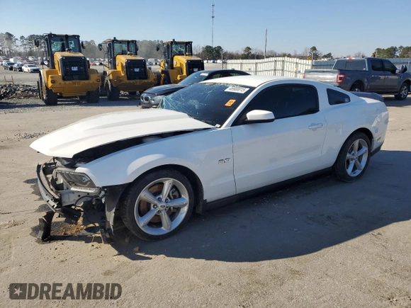 2012 Ford Mustang GT Premium with VIN 1ZVBP8CF8C5265773, listed as a Copart auction lot 46900015 with 31,065 mi miles and Salvage Title. Bid and sale history available at DreamBid. Image 1.