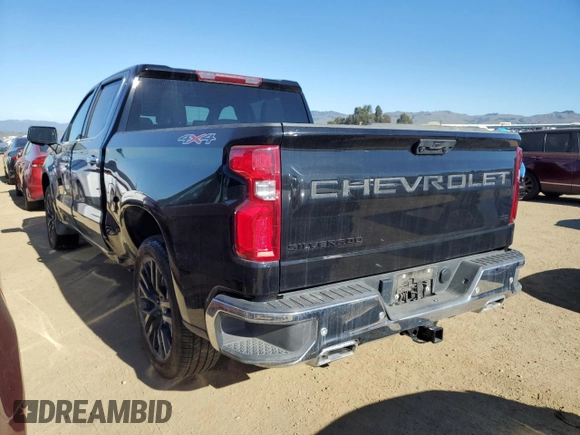 2023 Chevrolet Silverado 1500 LTZ with VIN 1GCUDGE85PZ203694, listed as a Copart auction lot 88726315 with 2,816 mi miles and Salvage Title. Bid and sale history available at carsss.com. Image 2.