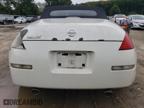 2004 Nissan 350Z Touring with VIN JN1AZ36A74M252387, listed as a Copart auction lot 71635494 with 45,040 mi miles and Salvage Title. Bid and sale history available at DreamBid. Image 6.