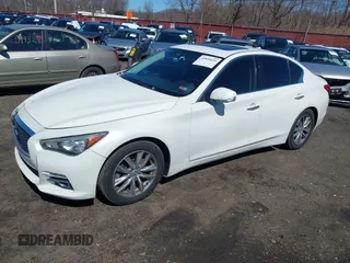 2014 Infiniti Q50 Sport with VIN JN1BV7AP7EM679296, listed as a IAAI auction lot 41834654 with 126,337 mi miles and . Bid and sale history available at DreamBid. Image 19.
