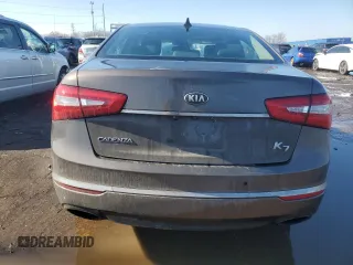 2014 Kia Cadenza Premium with VIN KNALN4D72E5164290, listed as a Copart auction lot 46880435 with Not Provided miles and Salvage Title. Bid and sale history available at DreamBid. Image 6.